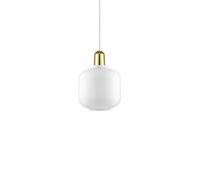 Amp Pendant Small White/Brass