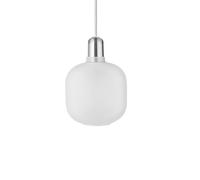 Amp Pendant Small White/ Zinc