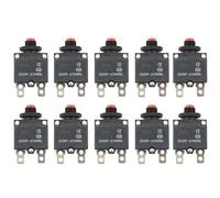 amp reset button fuse thermal overload fuse with 10A and Amp size 10 pack No need to replace the difference between different the longevity of your electrical appliances