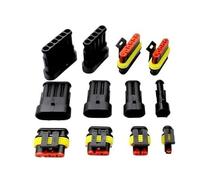 AMP TE 1.5 Super Seal Waterproof Electrical Connectors - 1P 2P 3P 4P 5P 6Pin Way for Automotive and Motorcycle Use(20Sets 6p Female 282090-1)