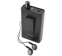 AMP15 - LR2 INDUCTION LOOP RECEIVER COMPACT BATTERY-POWERED BELT-CLIP RECEIVER TEST & SET-UP SUPPLIED IN-EAR HEADPHONES 3.5MM JACK SOCKET AUDIO TOUR GUIDE ART GALLERY/MUSEUM