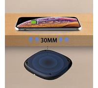 AMPACO Invisible Wireless Charger, 30mm Long Distance Fast Charging Pad for i-Phone, Furniture Desktop Hide Table Charger