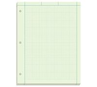 Ampad Engineer Pad, 5 Squares per Inch, 8.5" x 11", 200 Sheet Pad, Green (22-144)