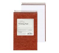 Ampad Gold Fibre Retro Writing Pad, Red Cover, Ivory Paper, 5 x 8, Medium Rule, 80 Sheets, 1 Each (20-007)