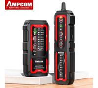 AMPCOM Network Cable Tester, USB Charging, NCV, Test on PoE, Ethernet Port Flashing, Crimping Checking,LAN Cable Tracer Kits AM-828NPro
