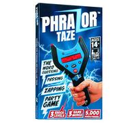 AMPED GAMEZ PhraZor Taze Handheld Electronic Party Game-Word Guessing with Electric Shock, 3 Modes: Normal, Lightning, Roulette, 5,000 Words/Phrases, Cheat Detector, Fun Multiplayer for Adults & Teens