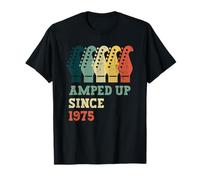 Amped Up Since 1975 Retro Birthday Guitar Music Birth Year T-Shirt