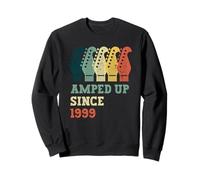 Amped Up Since 1999 Retro Guitar Birthday Music Birth Year Sweatshirt