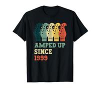 Amped Up Since 1999 Retro Guitar Birthday Music Birth Year T-Shirt