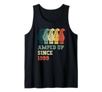 Amped Up Since 1999 Retro Guitar Birthday Music Birth Year Tank Top