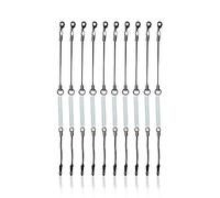 amPen Detachable Elastic Coil-Style Lanyard Replacement (10-Pack)