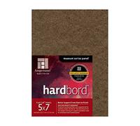 Ampersand Art Supply Hardboard Wood Painting Panel: Museum Series Hardbord, 5" x 7" 3-Pack, 1/8 Inch Flat Profile