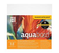 Ampersand Art Supply Museum Series Aquabord, Paper,Acrylic, 7/8 Inch Flat Profile, 8 Inches x 8 Inches