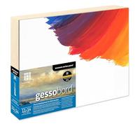 Ampersand Art Supply Museum Series Gessobord, Wood,Acrylic, 1-1/2" Cradled Profile, 11" x 14"