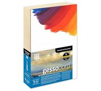 Ampersand Art Supply Museum Series Gessobord, Wood,Acrylic, 1-1/2" Cradled Profile, 9" x 12"