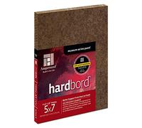 Ampersand Art Supply Museum Series Hardbord, Wood,Acrylic, 1/8 Inch Flat Profile, 5" x 7" 3-Pack