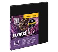 Ampersand Art Supply Museum Series Scratchboard, Clay, Black, 6" x 6"-Pack of 3