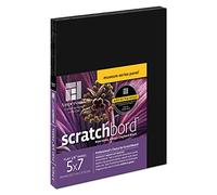 Ampersand Art Supply Scratch Art Panel Museum Series Scratchboard, 5" x 7", 1/8 Inch Flat Profile, 3 Panels