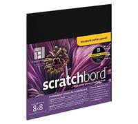 Ampersand Art Supply Scratch Art Panel: Museum Series Scratchbord, 1/8 Inch Flat Profile, 8" x 8"