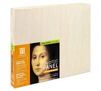 Ampersand Art Supply Unprimed Basswood Artist Panel, 1-1/2" Cradled Profile 11"x14"