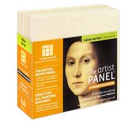 Ampersand Art Supply Unprimed Basswood Artist Panel, 1-1/2" Cradled Profile, 4"x4"