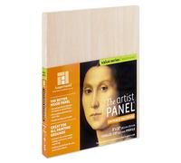 Ampersand Art Supply Unprimed Basswood Artist Panel, 7/8" Cradled Profile 8"x10"
