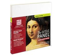 Ampersand Art Supply Wood Gesso Art Painting Panel: Canvas Texture, 3/4 Inch Cradle, 8" x 8"