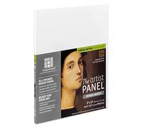 Ampersand Art Supply Wood Gesso Artist Painting Panel: Primed Smooth, 8" x 10", 3/8" Flat Profile