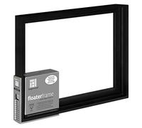 Ampersand Floaterframe for Wood Panels, 7/8 Inch Depth, Thin, 12x16 Inch, Black (FTHIN781216B)