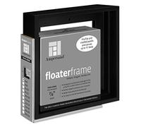 Ampersand Floaterframe for Wood Panels, 7/8 Inch Depth, Thin, 6x6 Inch, Black (FTHIN780606B)