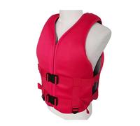 AmphaDeco Life Jacket Adult Swim Vest Kids, Adjustable Lifejacket Buoyancy Aid Vest with Safety Straps, Womens Mens 30-120Kg Life Vest for Swimming Fishing Paddle Board Kayak Surfing Boating,Red,S