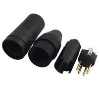 Amphenol - Plug, Xlr, Free, Black Gold, 4 Way