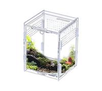 Amphibian Enclosure | Transparent Acrylic Cage - Terrarium for Gecko | for Breeding and Feeding Small Reptiles such as Geckos, Lizards, Snakes, Frogs And Spiders