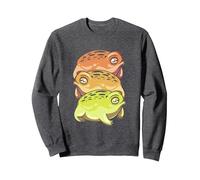 Amphibian Squad Desert Rain Frog Sweatshirt, Adult Unisex, Dark Heather Grey, Large