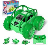 Amphibious Remote Control Cars Type-C Direct Charging, Rechargeable Monster Truck with Controllable LED Lights, 4WD All-Terrain, 2.4G Anti-Interference Toy Cars- Ideal Presents for Ages 3-12