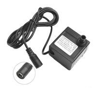 Amphibious Submersible Water Pump Solar Powered DC 12V 24V Quiet Dry Run Safe for Aquarium Fountain Pond Garden Circulation Filter Black(DC12V)