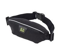 Amphipod Air Flow MicroStretch Plus Belt, Black/Silver, One Size, Microstretch Plus With Silver Reflective Belt
