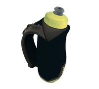 Amphipod Hydraform Ergo-Lite Handheld Water Bottle, BPA-Free Minimalist Insulated Hydration for Ultra-Running & Walking - Black/Green -10.5 oz