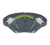 Amphipod Profile-Lite Trail Runner Hydration Waist Pack, Dual 16 oz Bottles, Hydration Belt & Storage Solution for Endurance Running, Racing, Men & Women - Slate/Hi-Viz - OSFM