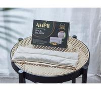 AMPii Herbal Heating Back Pillow - Thai Natural Pain Relief Pad for Back, Neck & Shoulder - Aromatherapy Heat Therapy Compress - Microwavable & Reusable