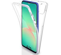 AMPLE Galaxy A26 Case, Ultra Thin 360 Case [Full Protection] [no dots] [silicon] [Slim TPU] [ Front and Back] [Transparent] Cover For Samsung A26 5G (CLEAR)