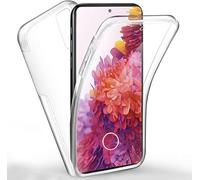 AMPLE Galaxy S20 Case, Ultra Thin 360 Case [Full Protection] [no dots] [double silicon] [Slim TPU] [S20 Front and Back] [Transparent] For Samsung Galaxy S20 5G (CLEAR)