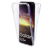 AMPLE Galaxy S23 Plus Case, Galaxy S23 Plus 5G Cover, Ultra Thin 360 Case [Full Protection] [no dots] [silicon] [Slim TPU] [S23 Plus Front and Back] [Transparent] For Samsung S23 Plus (CLEAR)