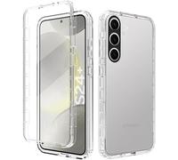 AMPLE Galaxy S24 Plus Case, Galaxy S24 Plus 5G Cover, Ultra Thin 360 Case [Full Protection] [no dots] [silicon] [Slim TPU] [S24 Plus Front and Back] [Transparent] For Samsung S24 Plus (CLEAR)