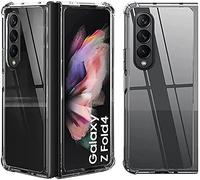AMPLE Galaxy Z Fold 4 5G Case, Slim Thin Shockproof Flexible TPU Crystal Clear Soft Skin Silicone Protective Back Case Cover For Samsung Galaxy Z Fold 4 (Clear)