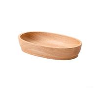 Ample Storage Space in this Oval Wooden Tray Perfect for Keys, Jewelry, and Cosmetics (24x15x4.5cm)