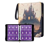 Ampleer Trading Card Binder, 9 Pocket Sleeves Compatible with 900 Lorcana Cards, fits for MTG TCG Storage Display Collection (BB)