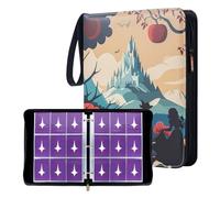 Ampleer Trading Card Binder, 9 Pocket Sleeves Compatible with 900 Lorcana Cards, fits for MTG TCG Storage Display Collection (SW)