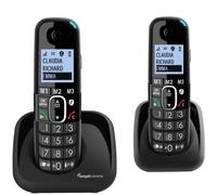 Amplicomms BigTel 1502 Cordless Big Button Phone for Elderly with Additional Handset - Loud Phones for Hard of Hearing for Seniors- Hearing Aid Compatible
