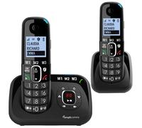 Amplicomms BigTel 1582 Cordless Big Button Phone for Elderly with Answer Machine Plus Additional Handset - Loud Phones for Hard of Hearing - Hearing
